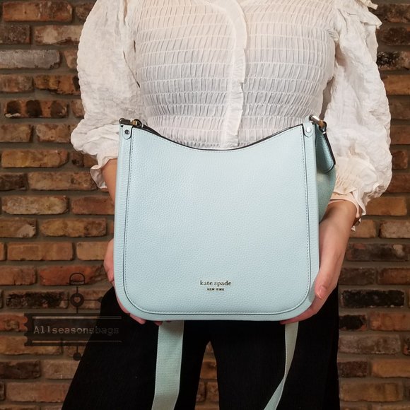 Kate Spade MEDIUM Roulette Messenger Blue Glow - Picture 5 of 9